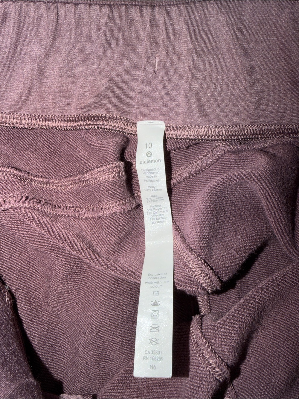 lululemon athletica Men's Plum Drawstring Joggers - Picture 4 of 5